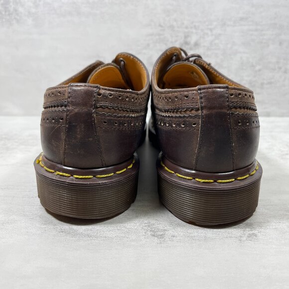 Dr Martens 3989 England Made Brogue Wingtip Oxford Shoes - Men's 7 UK / 8 US - Picture 6 of 10